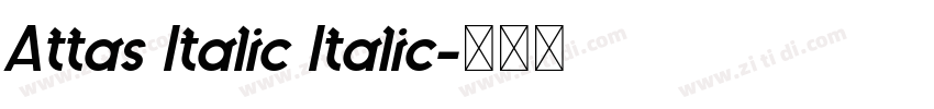 Attas Italic Italic字体转换